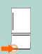 Refrigerator Bottom Freezer 1/4 Turn thru Lower Front Grille
