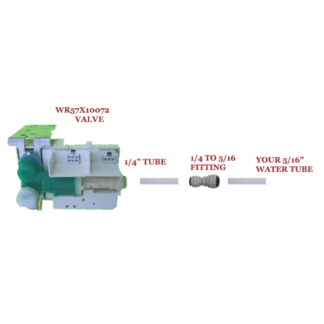 WR57x10072 - Replace GE WR57X10095 Valve